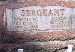 Mason C Sergeant