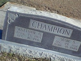 Mathew G Champion Mathew G Champion
