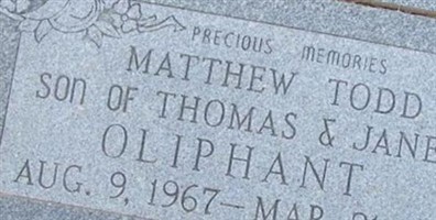 Mathew Todd Oliphant Mathew Todd Oliphant