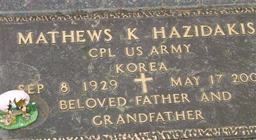 Corp Mathews K. Hazidakis