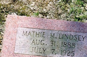 MATHIE MARTHA RICHARDSON LINDSEY