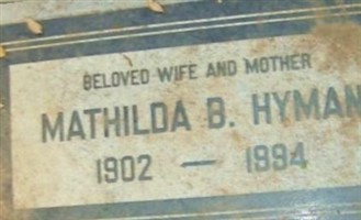 Mathilda B. Bauman Hyman