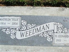 Mathilda "Tillie" Goehner Weedman