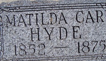 Matilda Frances Card Hyde Matilda Frances Card Hyde
