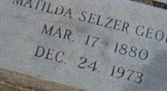 Matilda Selzer George Matilda Selzer George