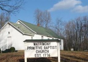 Matrimony Primitive Baptist Church Cemetery Matrimony Primitive Baptist Church Cemetery