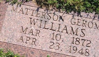 Matterson G Williams Matterson G Williams