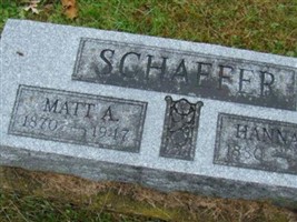 Matthew A "Matt" Schaefer