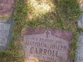 Matthew Joseph Carroll Matthew Joseph Carroll