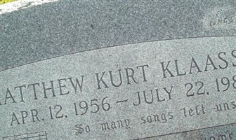 Matthew Kurt Klaassen