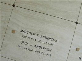 Matthew R Anderson Matthew R Anderson