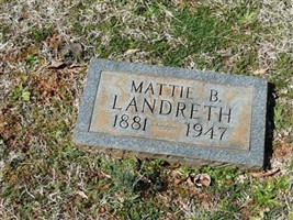 Mattie Beamer Landreth Mattie Beamer Landreth