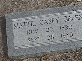 Mattie Casey Green Mattie Casey Green