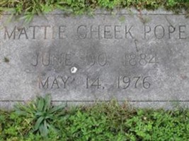 Mattie Cheek Pope
