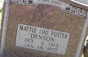 Mattie Lou Clark Foster Denson