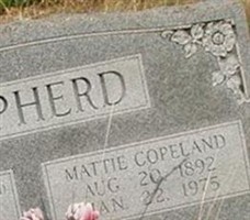 Mattie Copeland Shepherd Mattie Copeland Shepherd