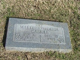 Mattie Cordelia Gaskill Mattie Cordelia Gaskill