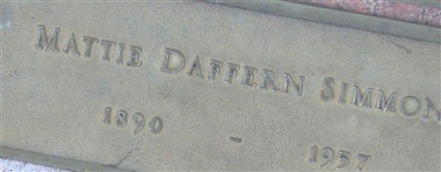 Mattie Daffern Simmons Mattie Daffern Simmons