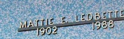 Mattie E Ledbetter