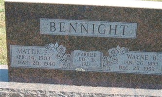 Mattie F. Bennight Mattie F. Bennight