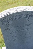 Mattie Faye Kendall Hollingsworth