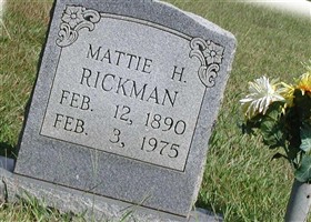 Mattie H. Rickman