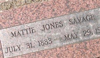 Mattie Jones Savage