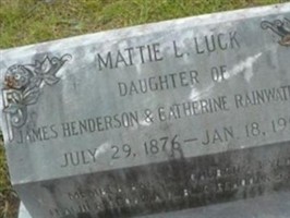 Mattie L Luck Mattie L Luck