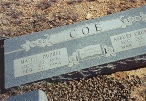 Mattie Lou Dupree Coe