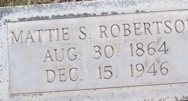 Mattie S Robertson Mattie S Robertson