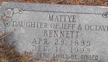 Mattye Clemintine Bennett Padgett Mattye Clemintine Bennett Padgett