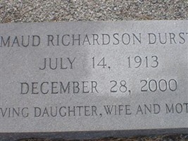 Maud Richardson Durst Maud Richardson Durst