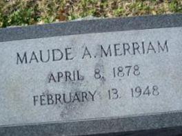 Maude A Merriam