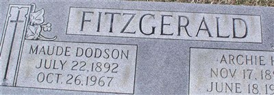 Maude Dodson Fitzgerald Maude Dodson Fitzgerald