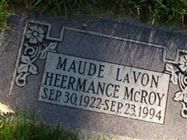Maude LaVon Heermance McRoy