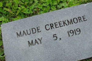 Maude Oliver Creekmore Maude Oliver Creekmore