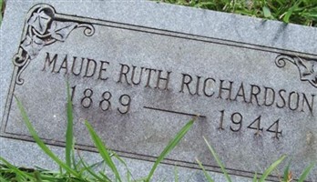 Maude Ruth Richardson Maude Ruth Richardson