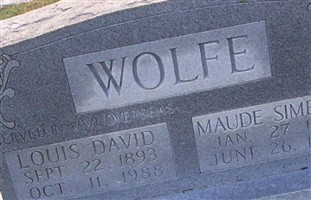 Maude Simerly Wolfe Maude Simerly Wolfe