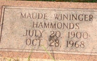Maude Wininger Hammonds