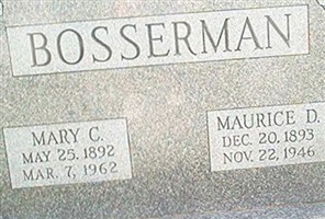 Maurice D Bosserman Maurice D Bosserman