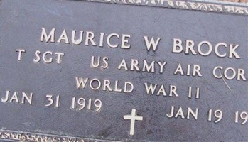 Maurice W Brock Maurice W Brock