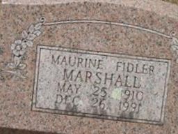 Maurine Fidler Marshall