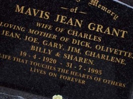 Mavis Jean Spinks Grant Mavis Jean Spinks Grant