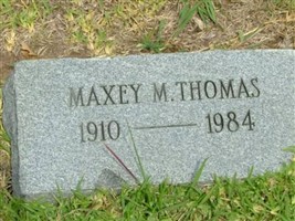 Maxey M Thomas