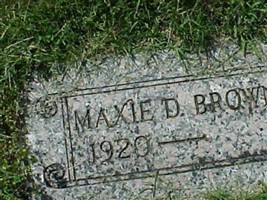 Maxie D Brown Maxie D Brown
