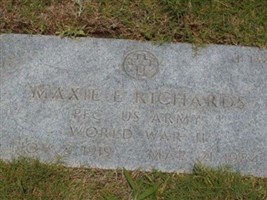 Maxie E. Richards Maxie E. Richards