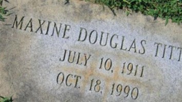 Maxine Douglas Tittle Maxine Douglas Tittle