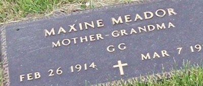 Maxine Elizabeth Evans Meador