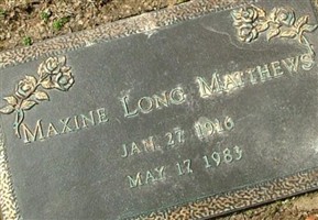 Maxine Long Matthews Maxine Long Matthews