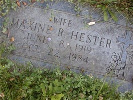 Maxine R Hester Maxine R Hester